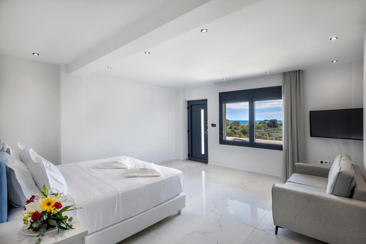 Aparthotel Toska Tower Chrisi Ammoudia Exterior foto