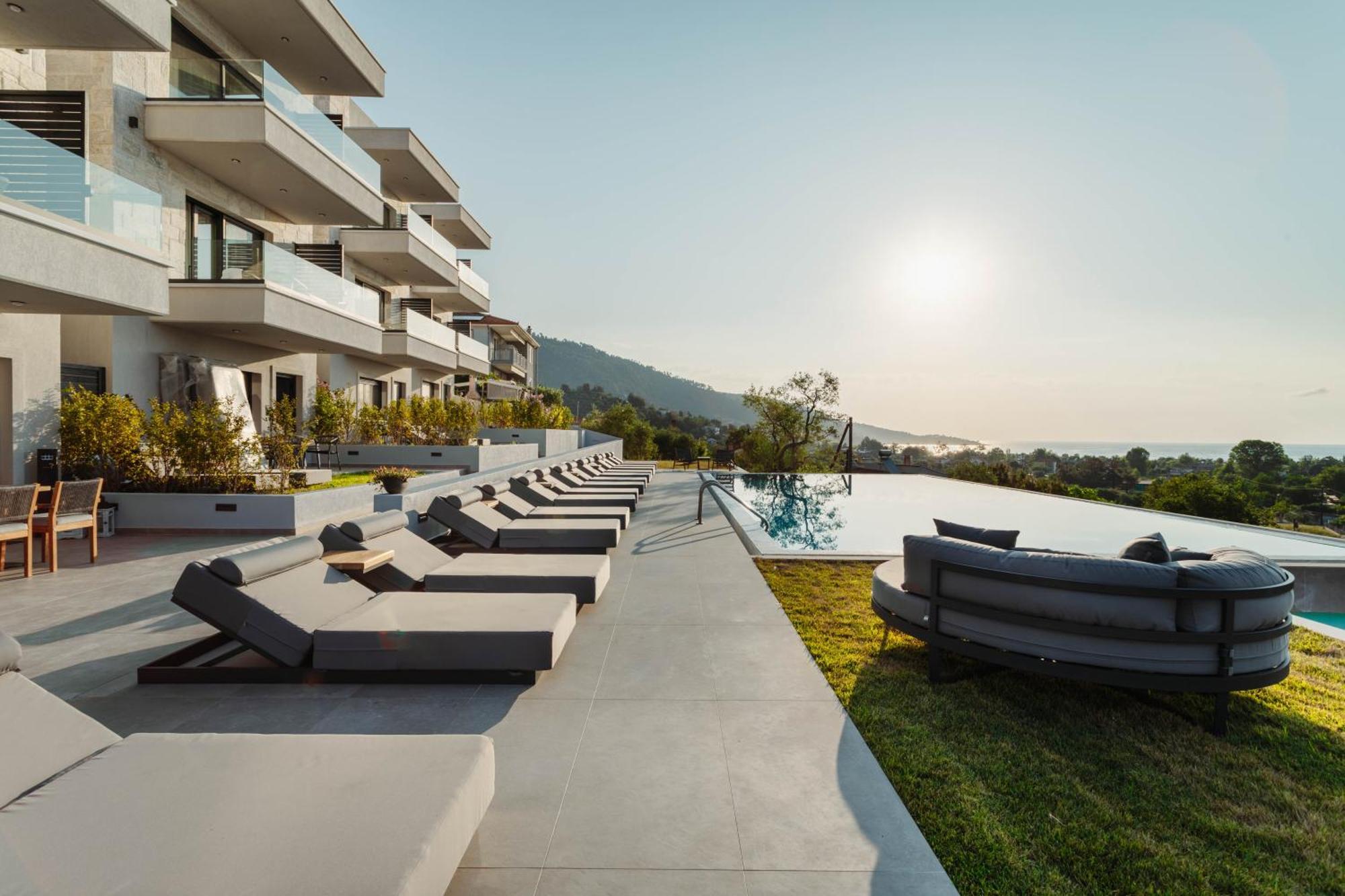 Aparthotel Toska Tower Chrisi Ammoudia Exterior foto